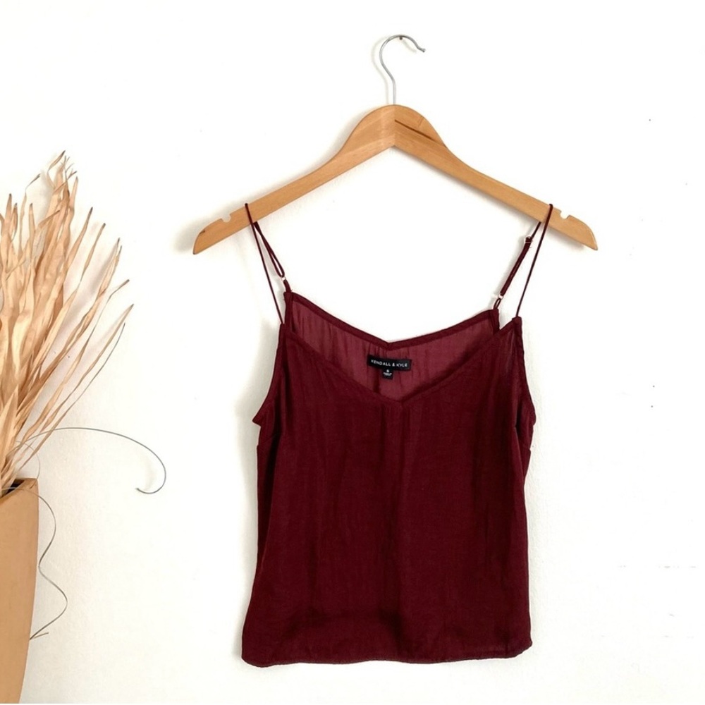 Kendall &Kylie Burgundy Spaghetti Strap Cami